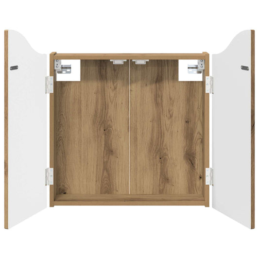 vidaXL Ντουλάπα Πινάκων Βελών Artisan Δρυς 56 x 12 x 63 εκ