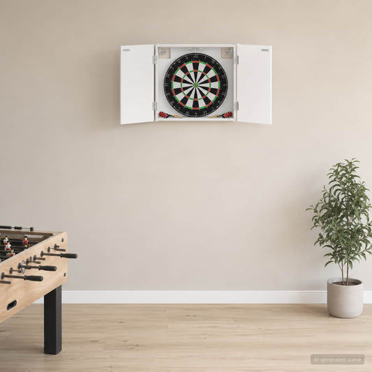 vidaXL Ντουλάπα Πινάκων Βελών Λευκό 56 x 12 x 53,5 εκ.