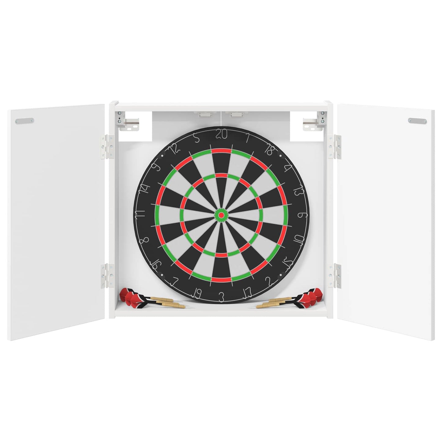 vidaXL Ντουλάπα Πινάκων Βελών Λευκό 56 x 12 x 53,5 εκ.