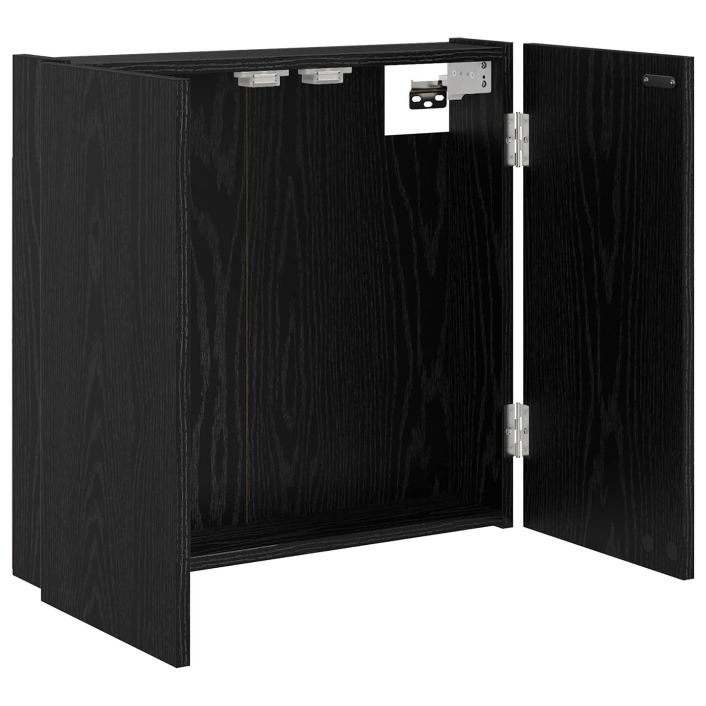 vidaXL Ντουλάπα Πινάκων Βελών Μαύρη Δρυς 56 x 12 x 53,5 εκ.