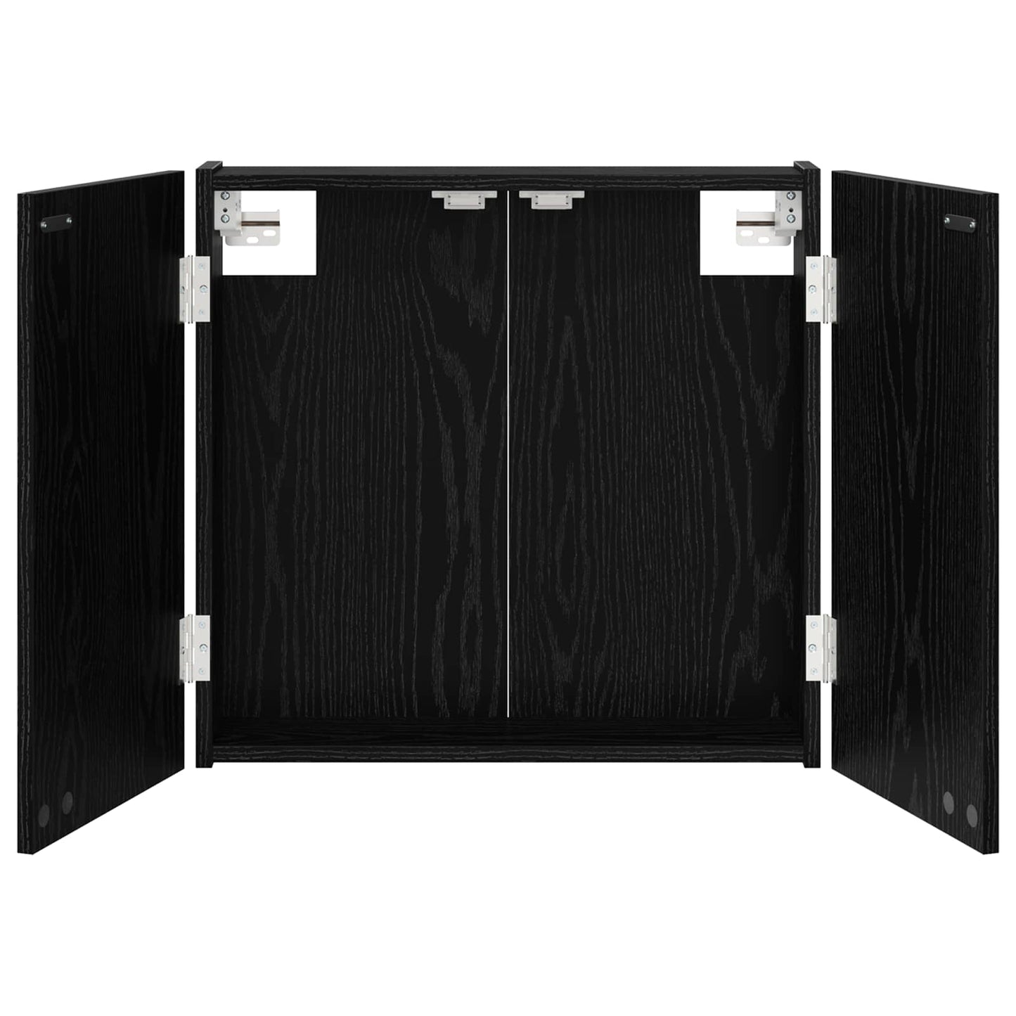 vidaXL Ντουλάπα Πινάκων Βελών Μαύρη Δρυς 56 x 12 x 53,5 εκ.