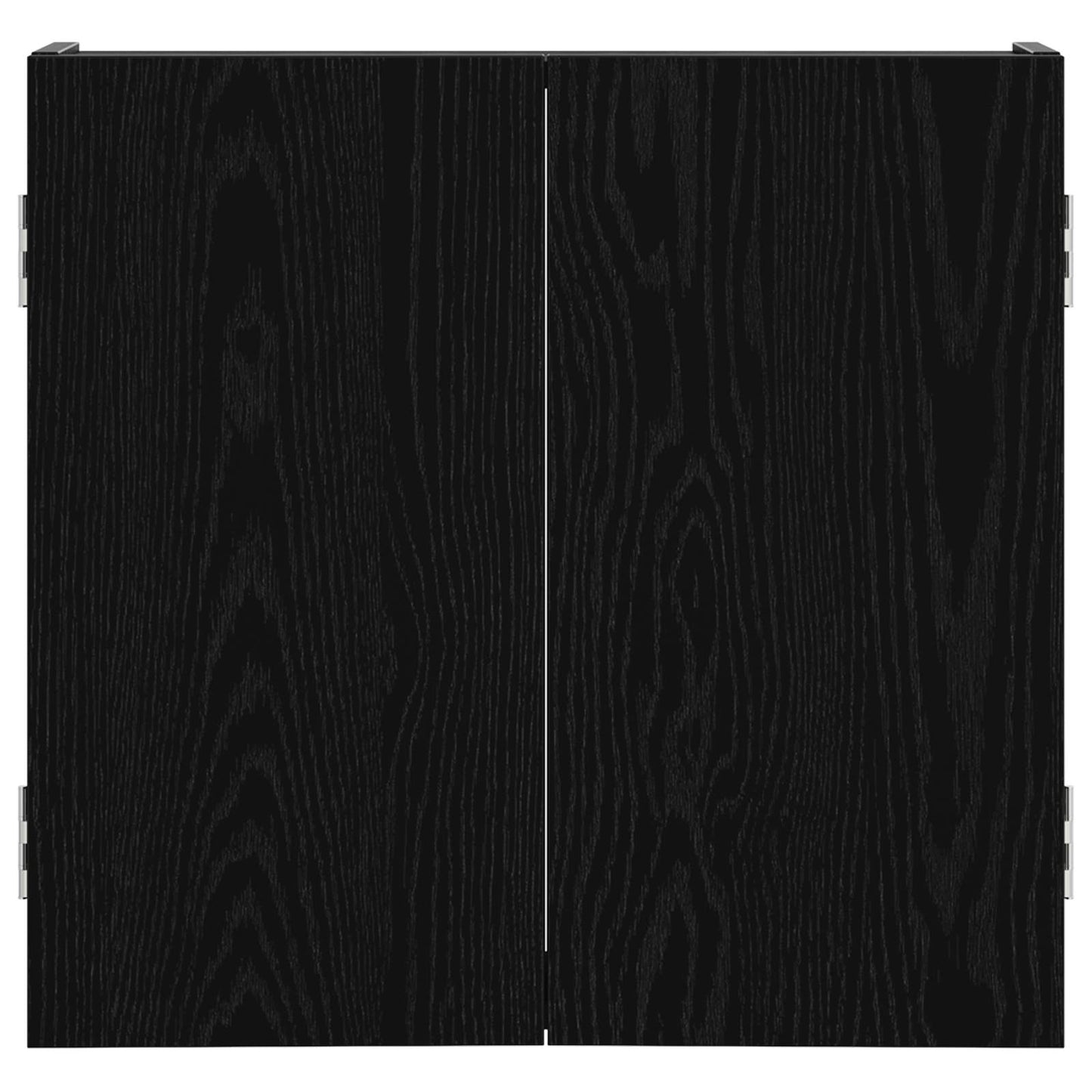 vidaXL Ντουλάπα Πινάκων Βελών Μαύρη Δρυς 56 x 12 x 53,5 εκ.