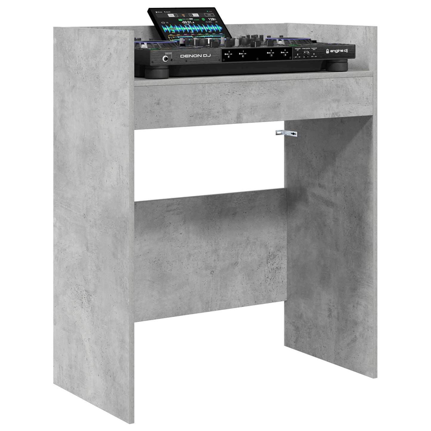 vidaXL Πίνακας DJ Γκρι Σκυροδέματος 102 x 45 x 102 εκ.
