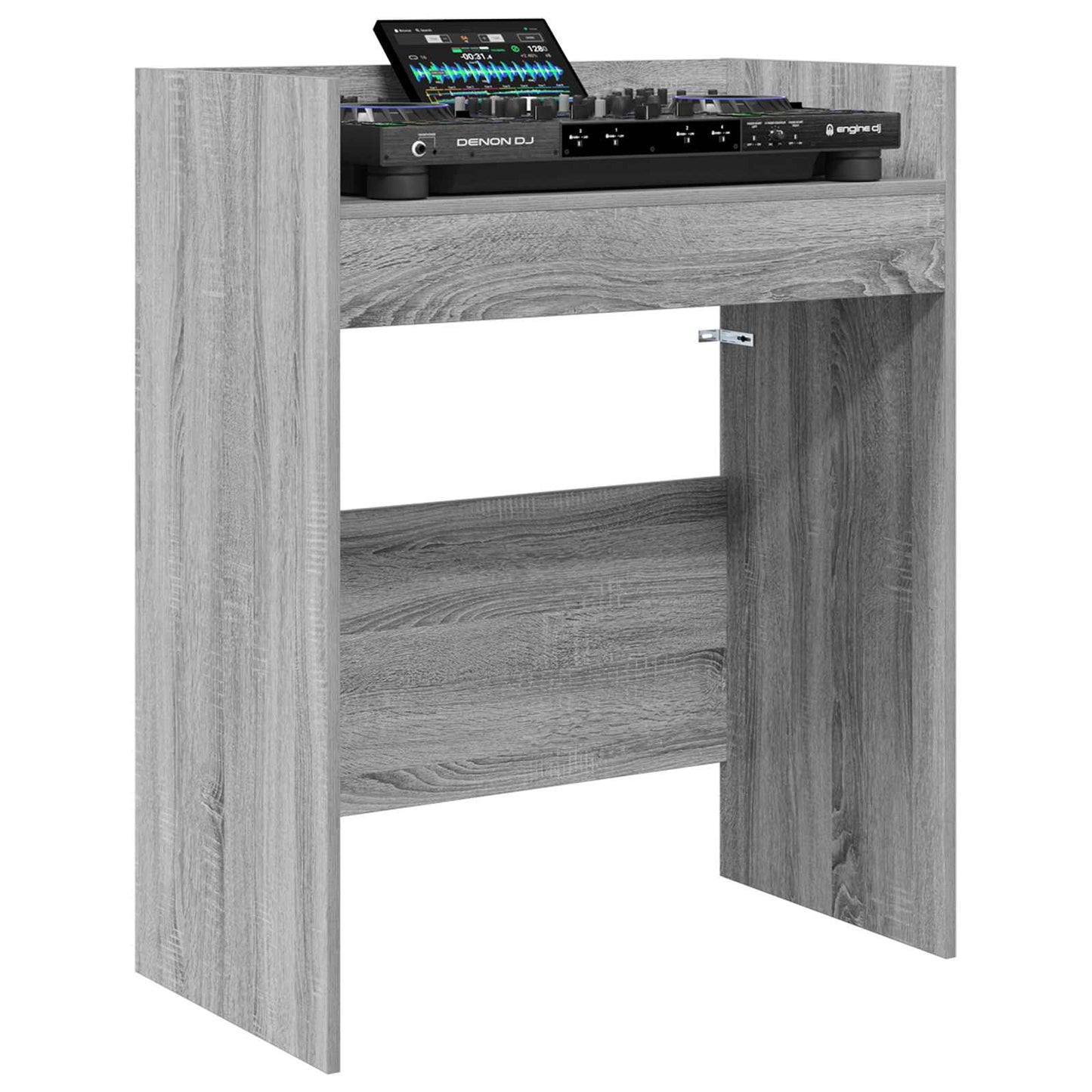 vidaXL Πίνακας DJ Γκρι Sonoma 102 x 45 x 102 εκ. Επεξεργασμένο Ξύλο