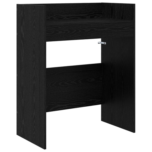 vidaXL Πίνακας DJ Μαύρη Δρυς 82 x 45 x 102 εκ. Επεξεργασμένο Ξύλο