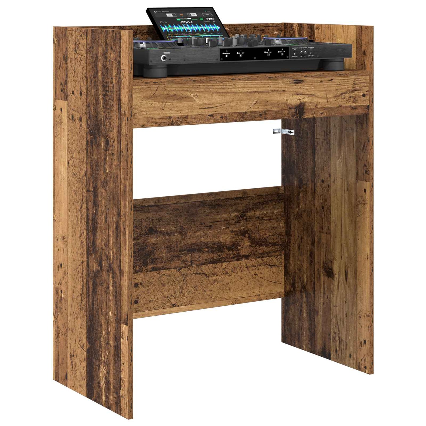 vidaXL Πίνακας DJ Παλαιωμένο ξύλο 82 x 45 x 102 εκ. Επεξεργασμένο Ξύλο