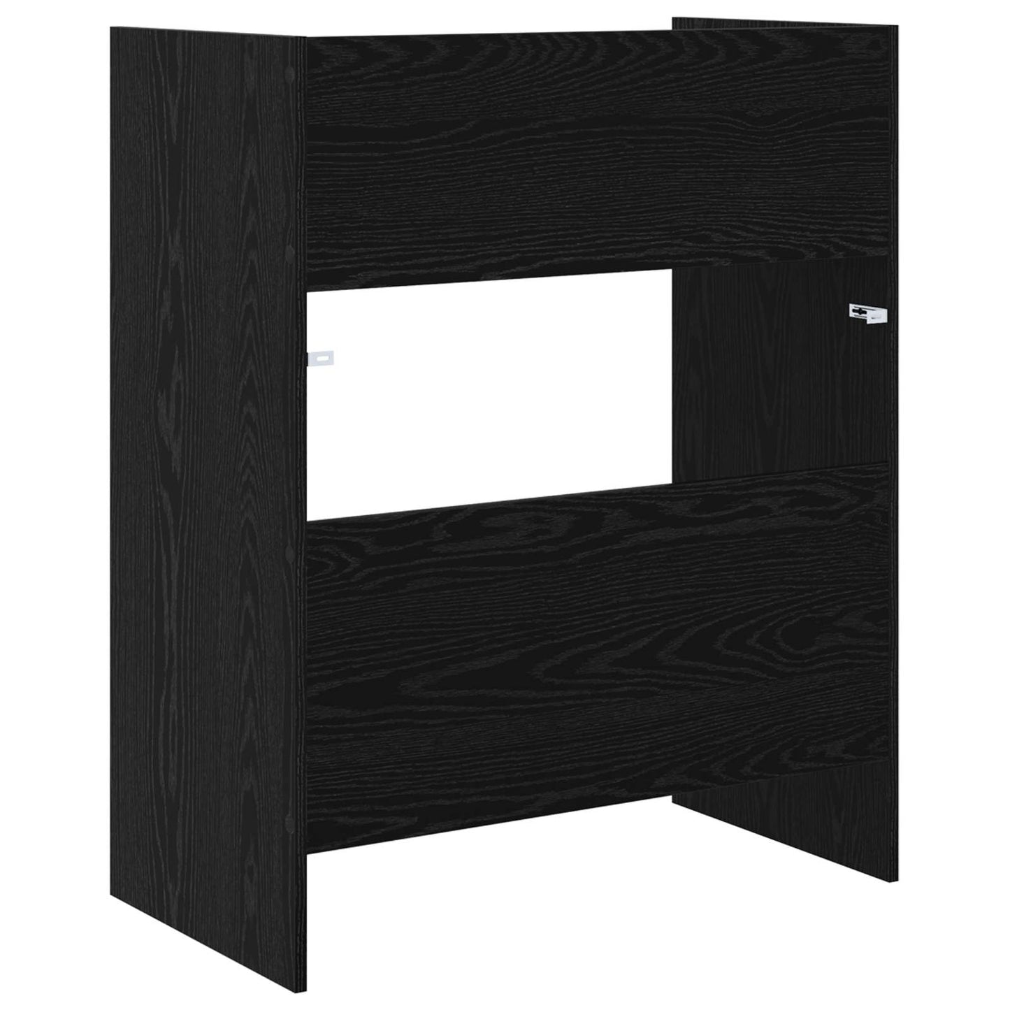 vidaXL Πίνακας DJ Μαύρη Δρυς 62 x 45 x 102 εκ. Επεξεργασμένο Ξύλο