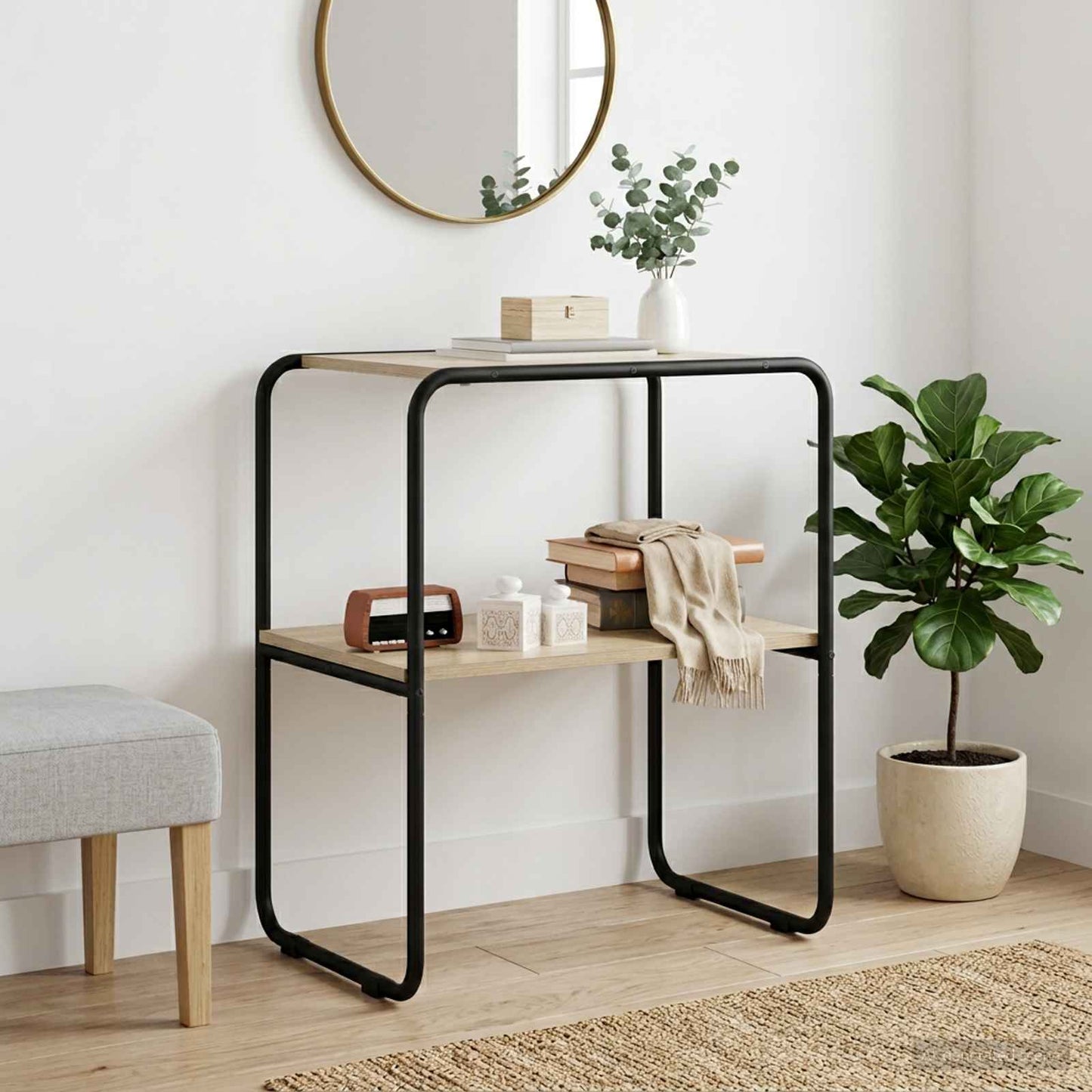 vidaXL Τραπέζι κονσόλας Sonoma Δρυς 60 x 42,5 x 70 εκ