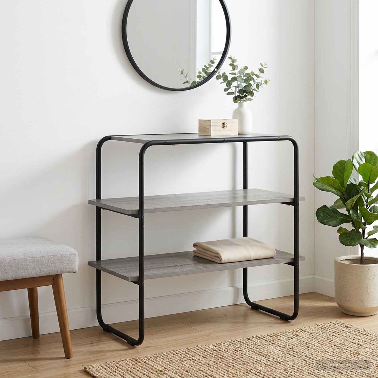vidaXL Τραπέζι κονσόλας Γκρι Sonoma 80 x 41 x 75 εκ Επεξεργασμένο Ξύλο