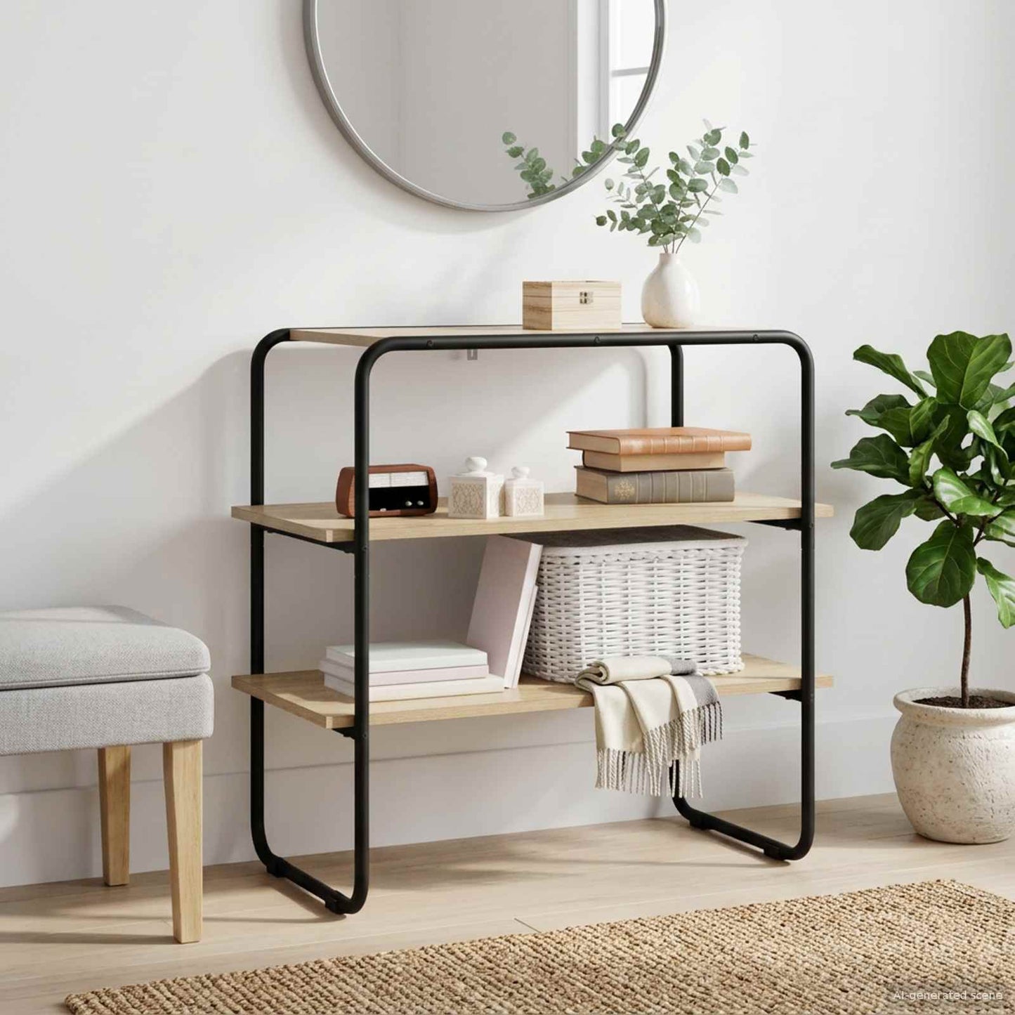 vidaXL Τραπέζι κονσόλας Sonoma Δρυς 100 x 41 x 75 εκ