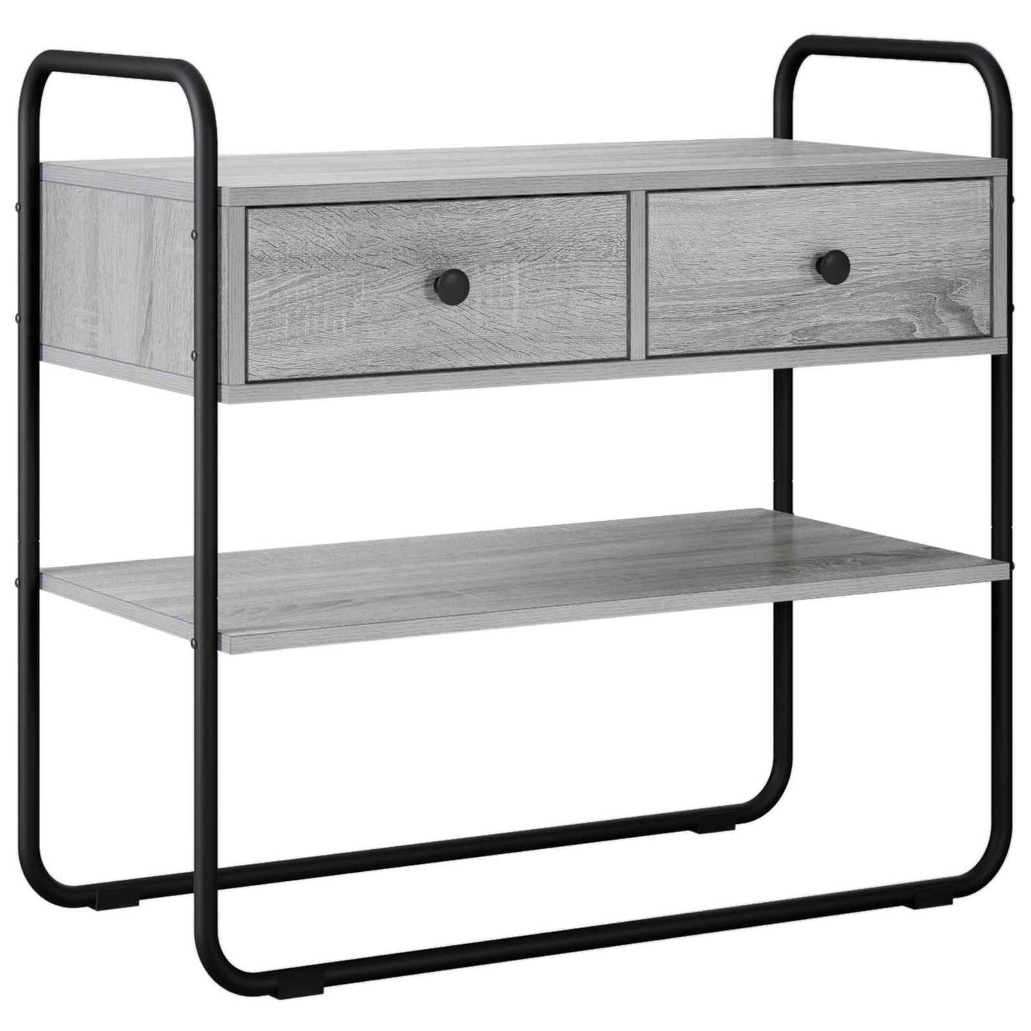 vidaXL Τραπέζι κονσόλας Γκρι Sonoma 80 x 40 x 75 εκ.