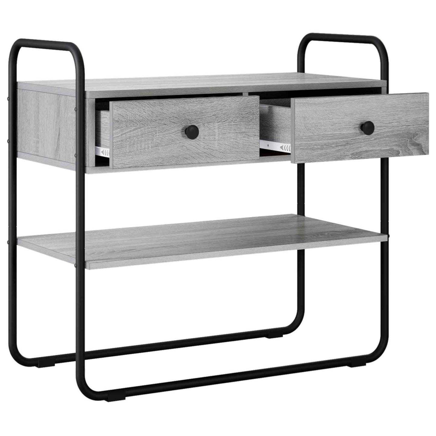 vidaXL Τραπέζι κονσόλας Γκρι Sonoma 80 x 40 x 75 εκ.