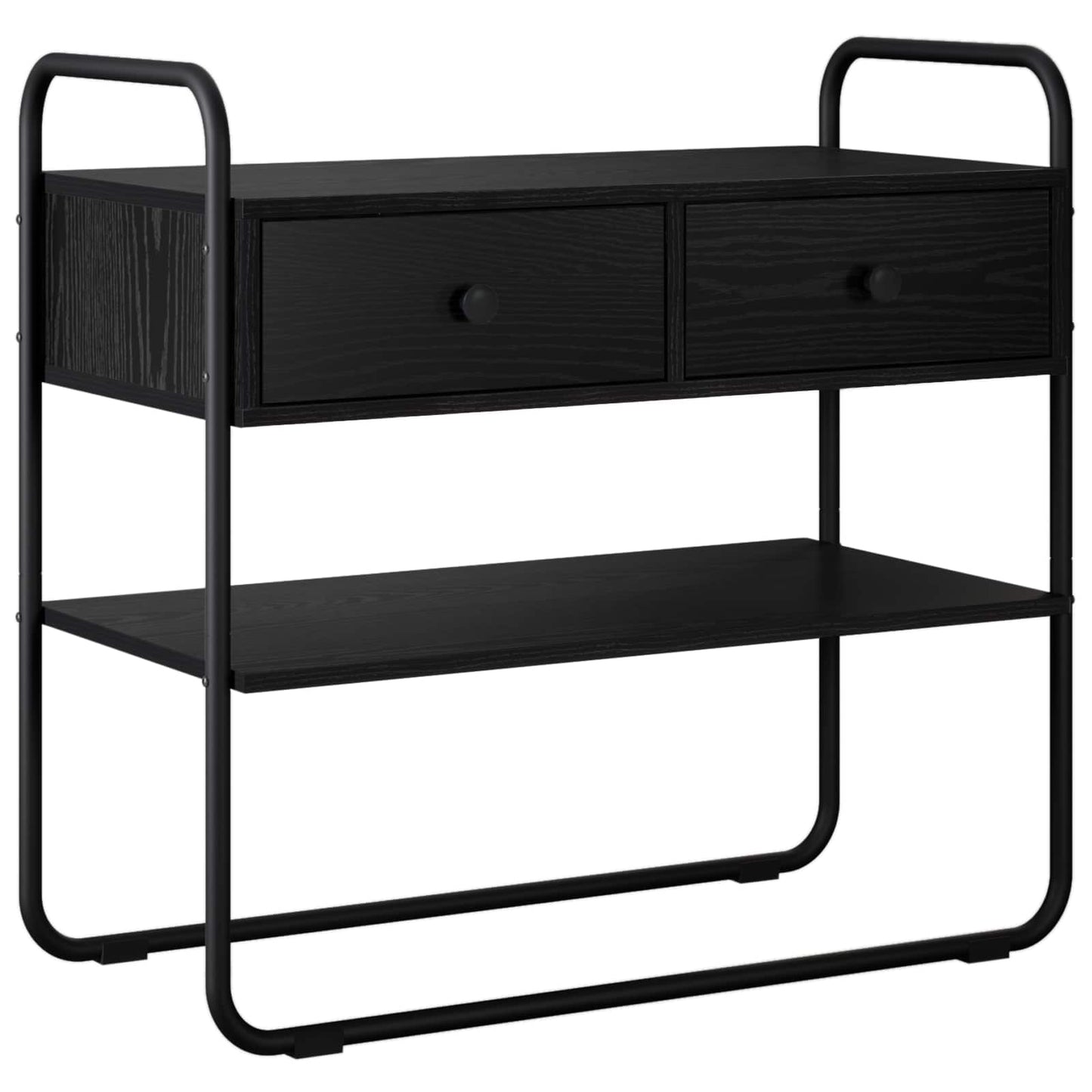 vidaXL Τραπέζι κονσόλας Μαύρη Δρυς 100 x 40 x 75 cm Επεξεργασμένο Ξύλο