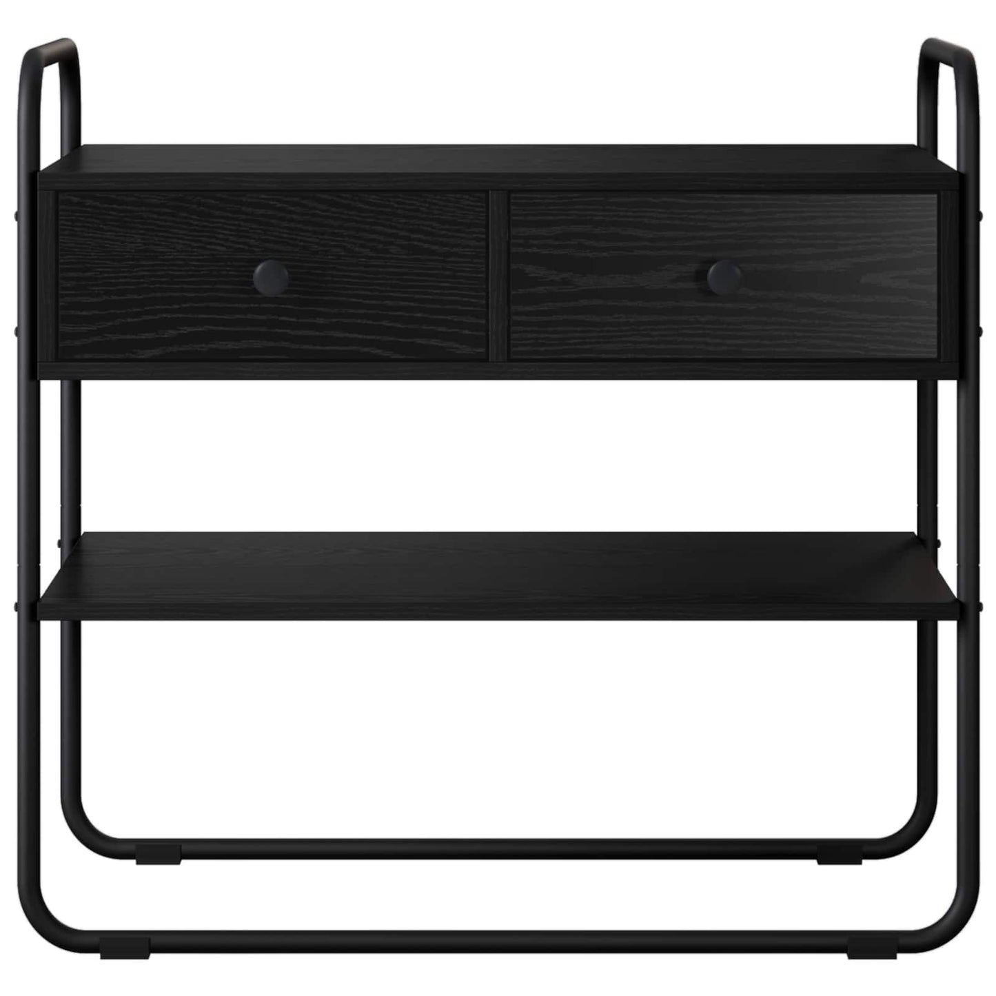 vidaXL Τραπέζι κονσόλας Μαύρη Δρυς 100 x 40 x 75 cm Επεξεργασμένο Ξύλο