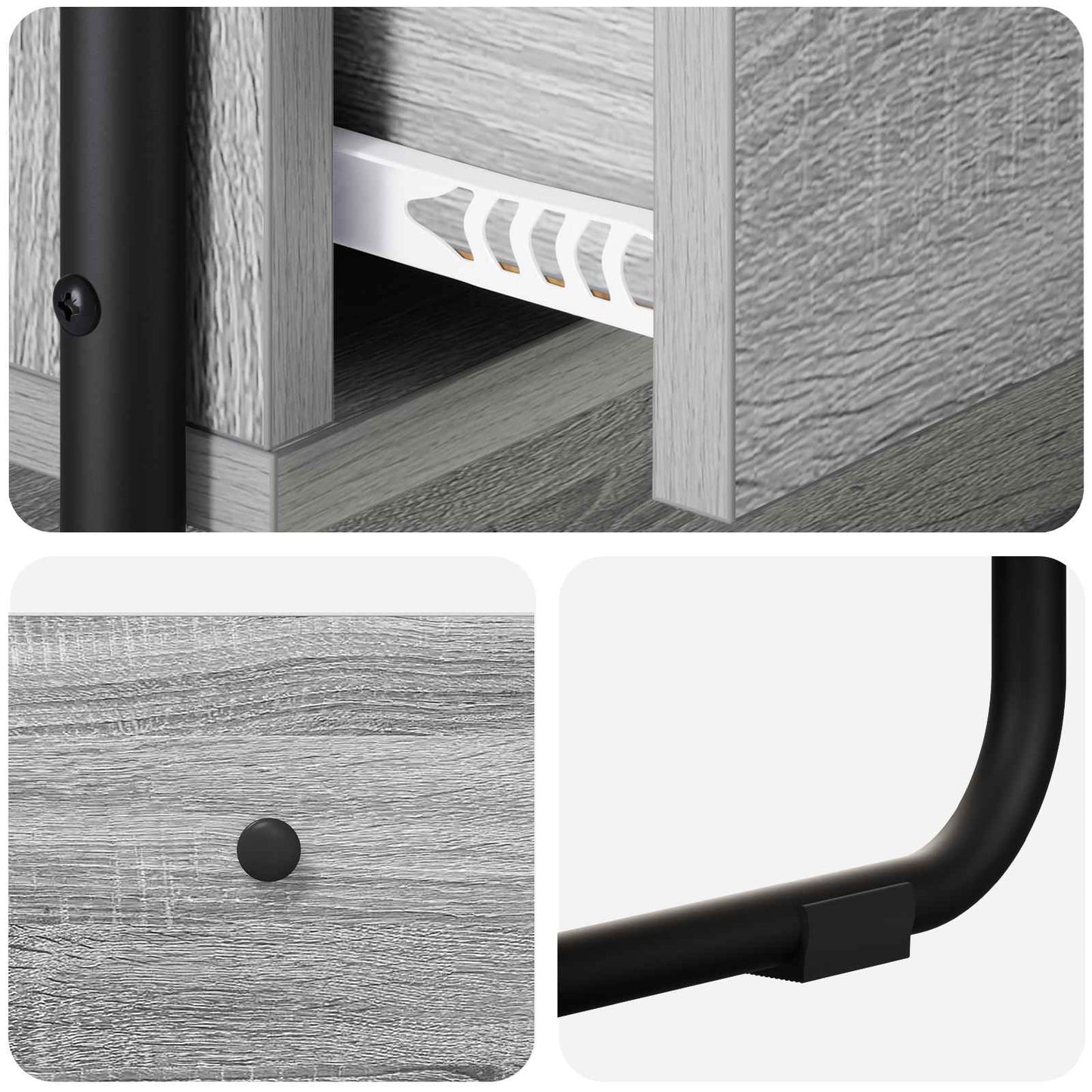 vidaXL Τραπέζι κονσόλας Γκρι Sonoma 100 x 40 x 75 cm