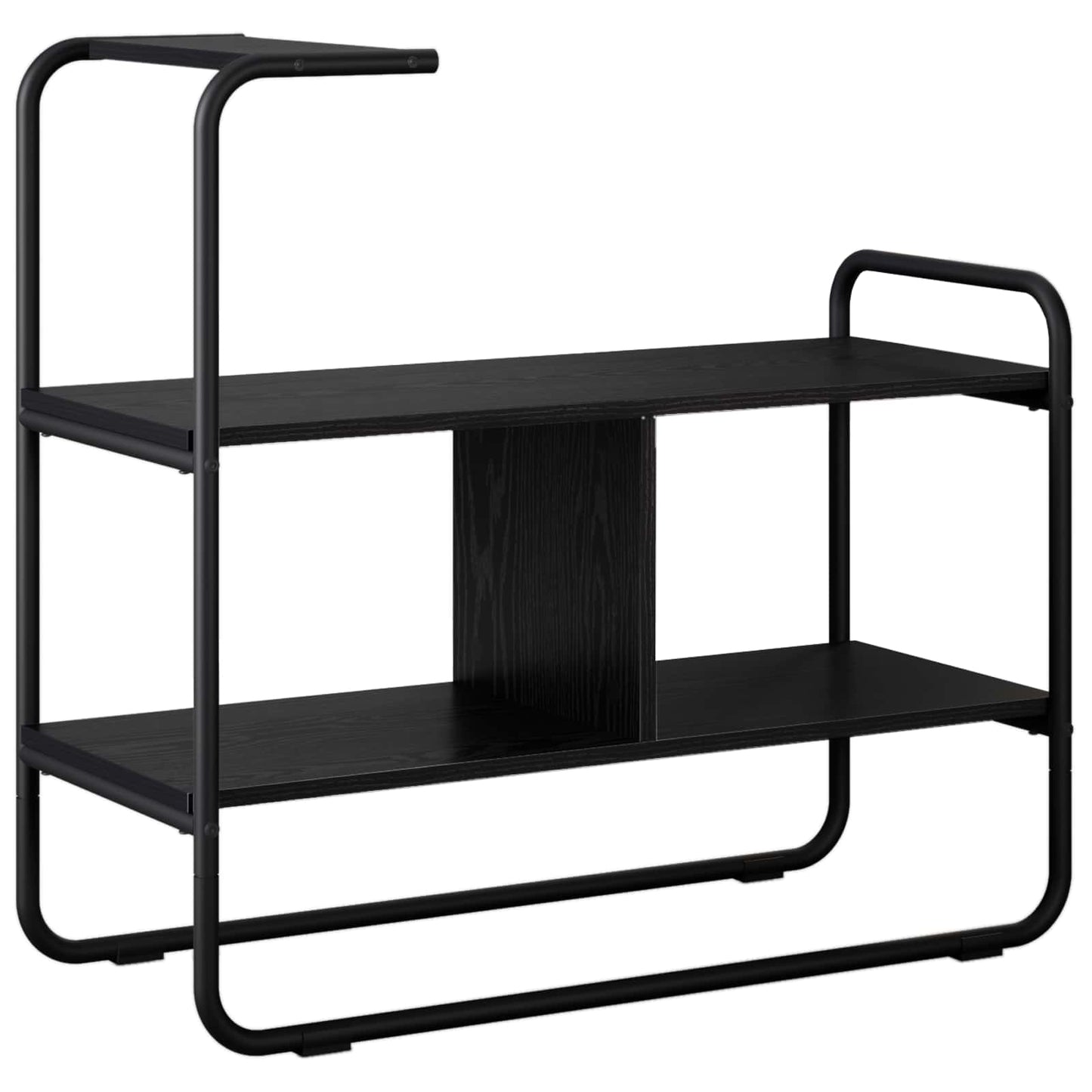 vidaXL Τραπέζι κονσόλας Μαύρη Δρυς 80 x 35 x 75 cm Επεξεργασμένο Ξύλο