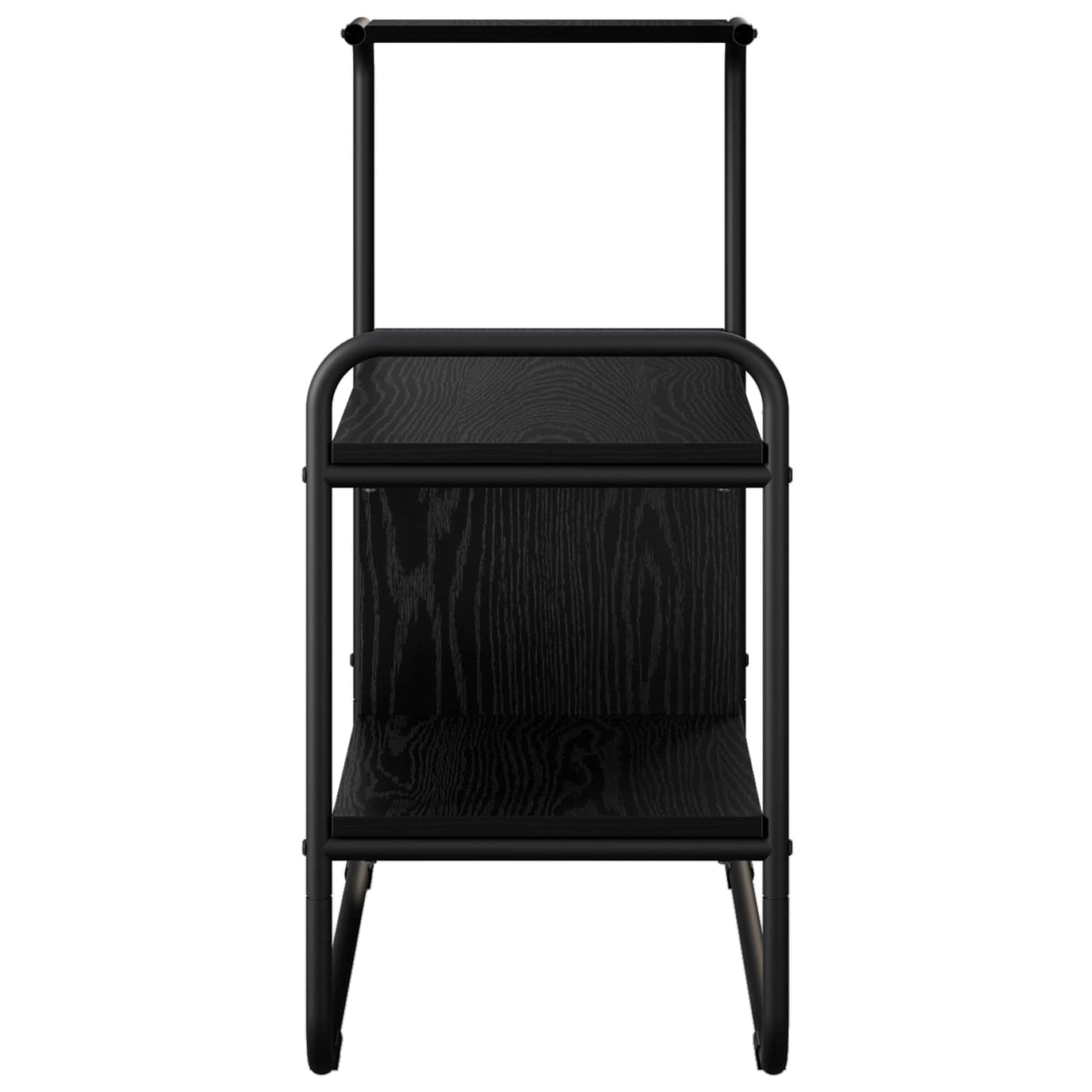 vidaXL Τραπέζι κονσόλας Μαύρη Δρυς 80 x 35 x 75 cm Επεξεργασμένο Ξύλο