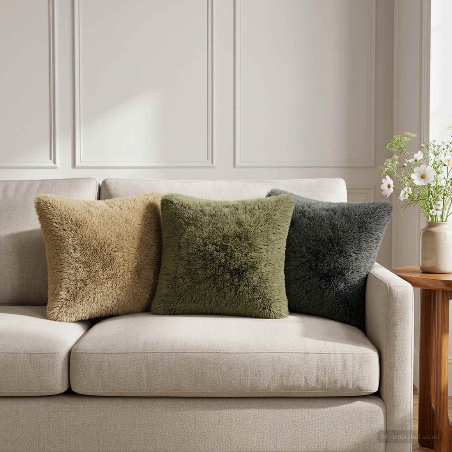 vidaXL Μαξιλάρι με μαξιλάρι HEERLEN 2 τεμ. Ανοιχτό Πράσινο PV Φλίς