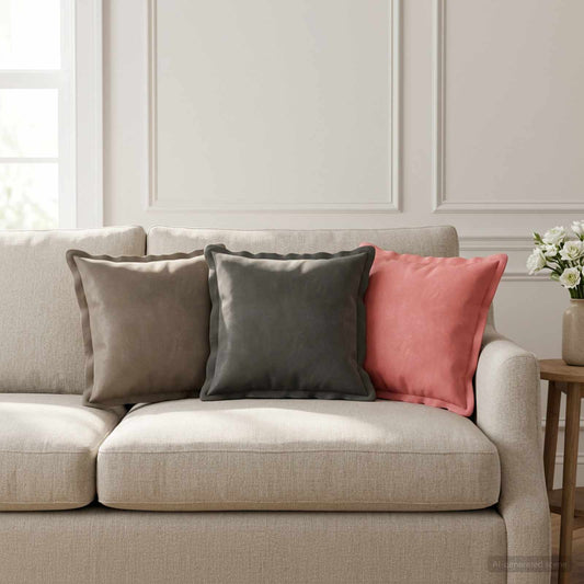 vidaXL Μαξιλάρι με μαξιλάρι HOUTEN 12 τμχ. Ανοιχτό γκρι Βελούδο
