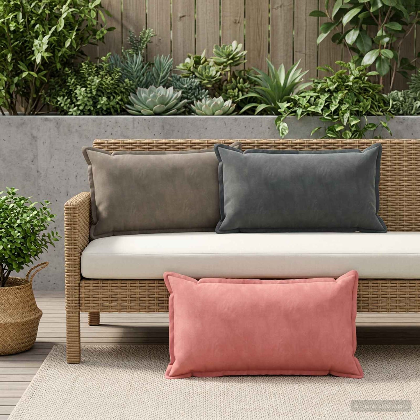 vidaXL Μαξιλάρι με μαξιλάρι HOUTEN 6 τμχ. Σκούρο Γκρι Βελούδο
