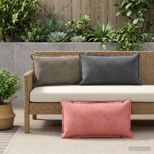 vidaXL Μαξιλάρι με μαξιλάρι HOUTEN 6 τμχ. Σκούρο Γκρι Βελούδο