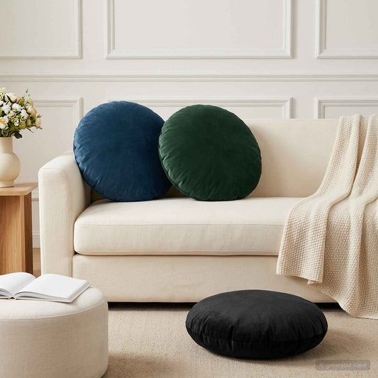 vidaXL Μαξιλάρι με μαξιλάρι HEERLEN 6 τεμ. Σκούρο Πράσινο Βελούδο
