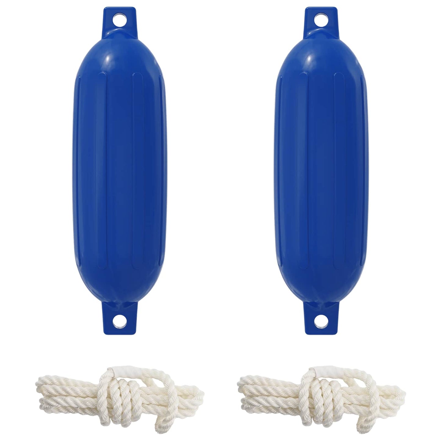 vidaXL Φτερά Σκαφών 2 τμχ. Ø 16 x 58 εκ Μπλε PVC