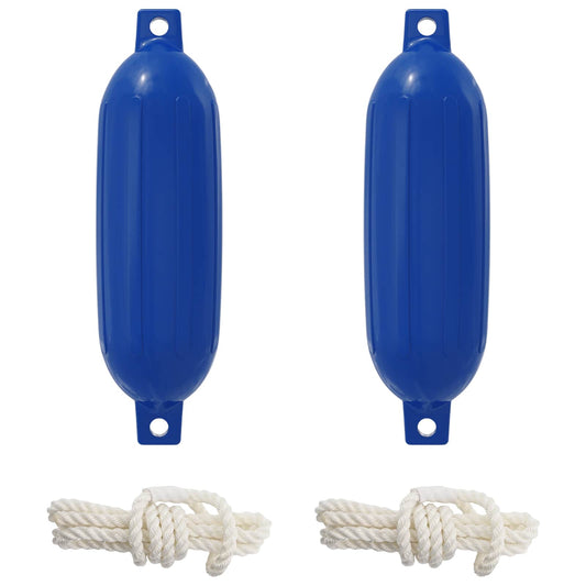 vidaXL Φτερά Σκαφών 2 τμχ. Ø 16 x 58 εκ Μπλε PVC