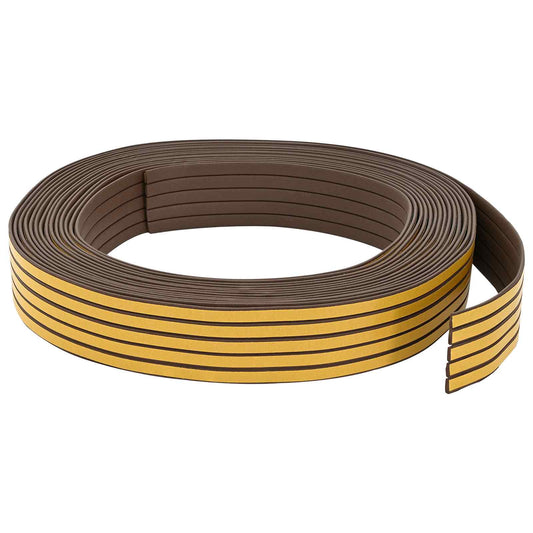 vidaXL Αυτοκόλλητη σφραγίδα παραθύρου Καφέ 9 x 3 mm 50 m EPDM αφρός