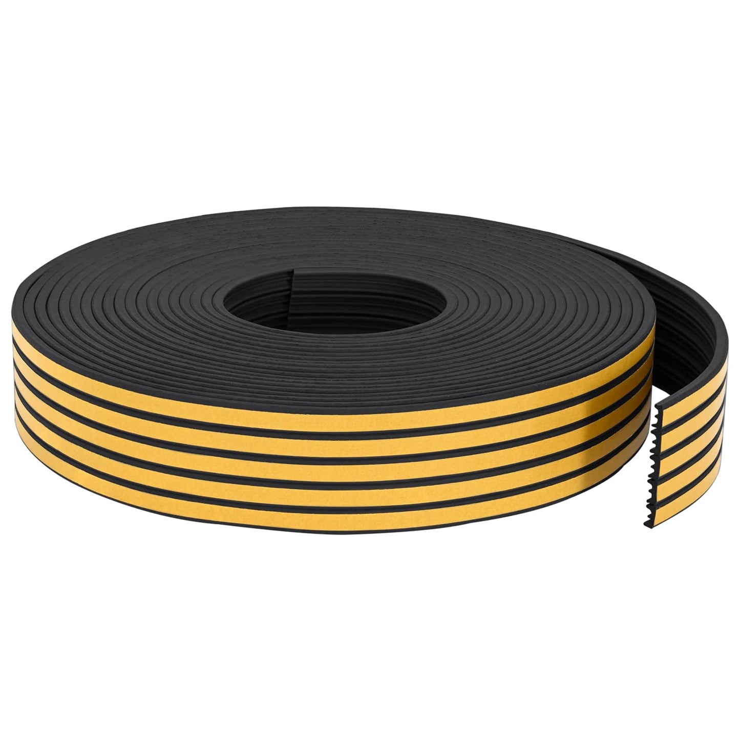 vidaXL Αυτοκόλλητη σφραγίδα παραθύρου Μαύρο 9 x 4 mm 12 m EPDM αφρός