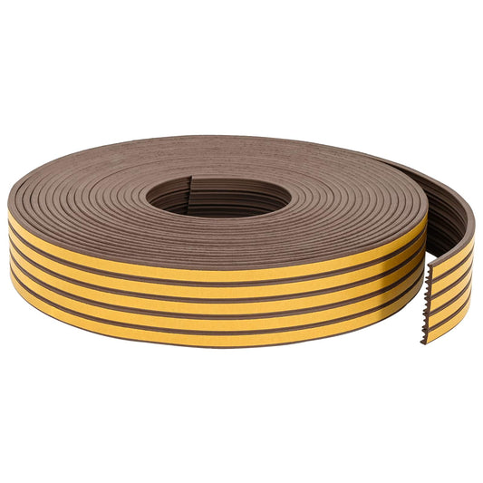 vidaXL Αυτοκόλλητη σφραγίδα παραθύρου Καφέ 15 x 8 mm 25 μ EPDM αφρός