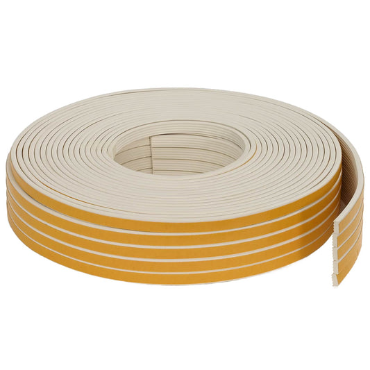 vidaXL Αυτοκόλλητη σφραγίδα παραθύρου Λευκό 10 x 4 mm 50 m EPDM αφρός