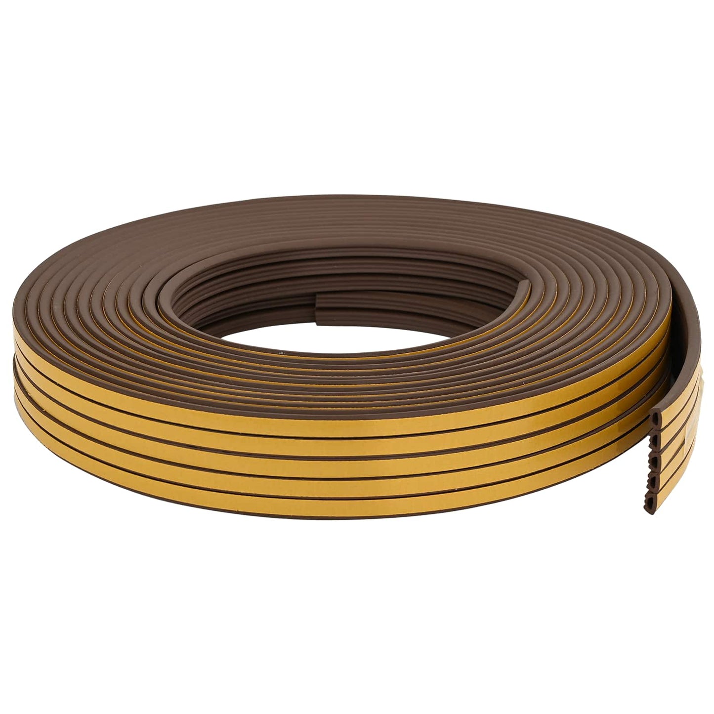 vidaXL Αυτοκόλλητη σφραγίδα παραθύρου Καφέ 10 x 6 mm 25 m EPDM αφρός