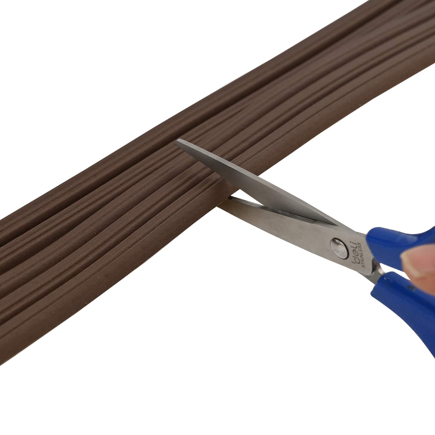 vidaXL Αυτοκόλλητη σφραγίδα παραθύρου Καφέ 10 x 6 mm 100 m EPDM αφρός