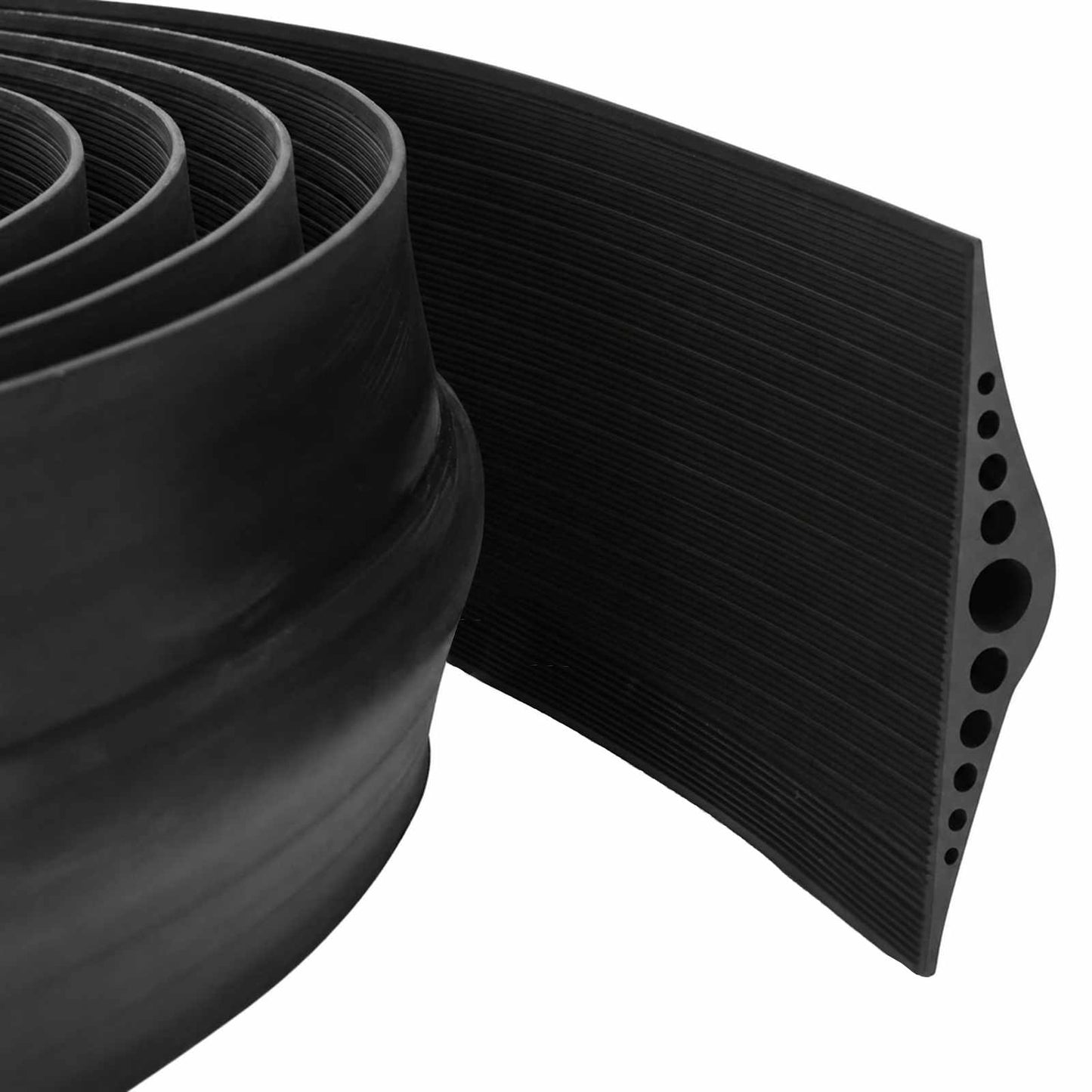 vidaXL Σφραγίδα Δαπέδου Γκαράζ Μαύρο 155 x 28 mm 12 μ EPDM Καουτσούκ