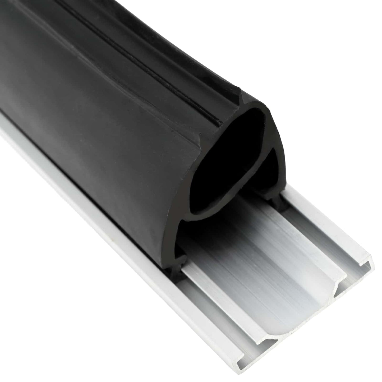 vidaXL Σφράγιση Πόρτας Γκαράζ Μαύρο 41 x 33 mm 3 μ PVC