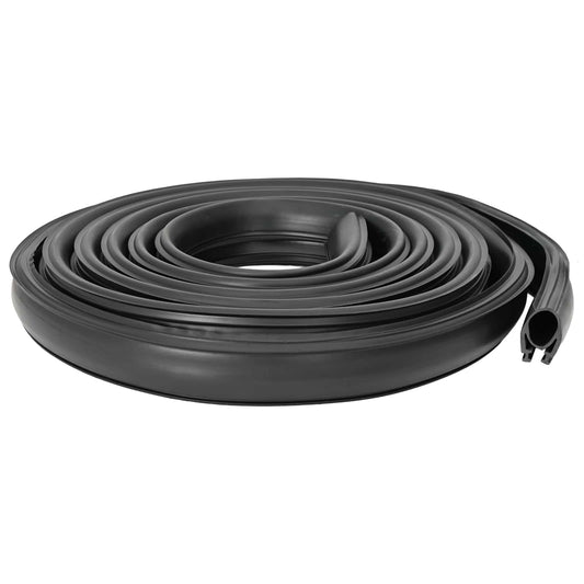 vidaXL Σφράγιση Πόρτας Γκαράζ Μαύρο 41 x 33 mm 3,5 μ PVC