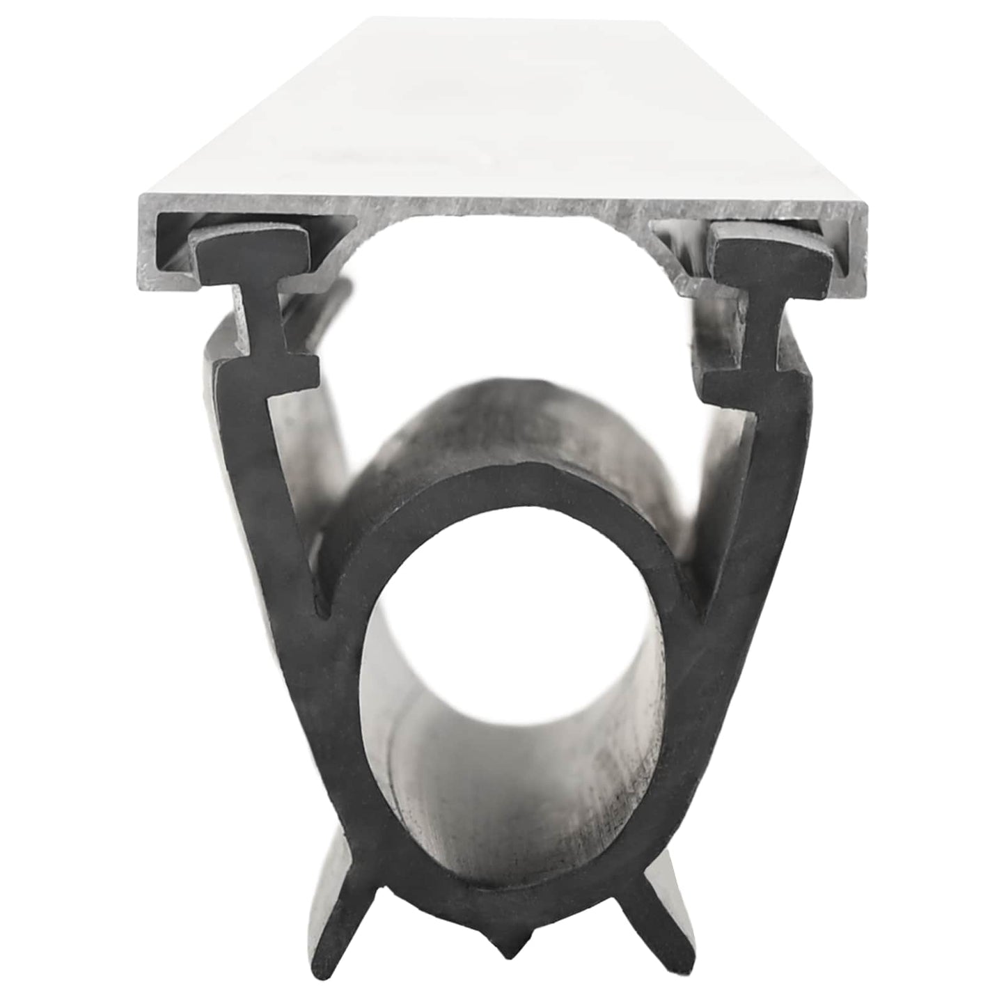 vidaXL Σφράγιση Πόρτας Γκαράζ Μαύρο 41 x 33 mm 5 μ PVC