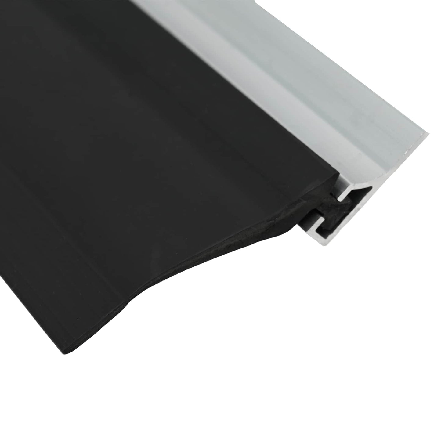 vidaXL Σφράγιση Πόρτας Γκαράζ Μαύρο 52 x 2 mm 2,5 μ PVC