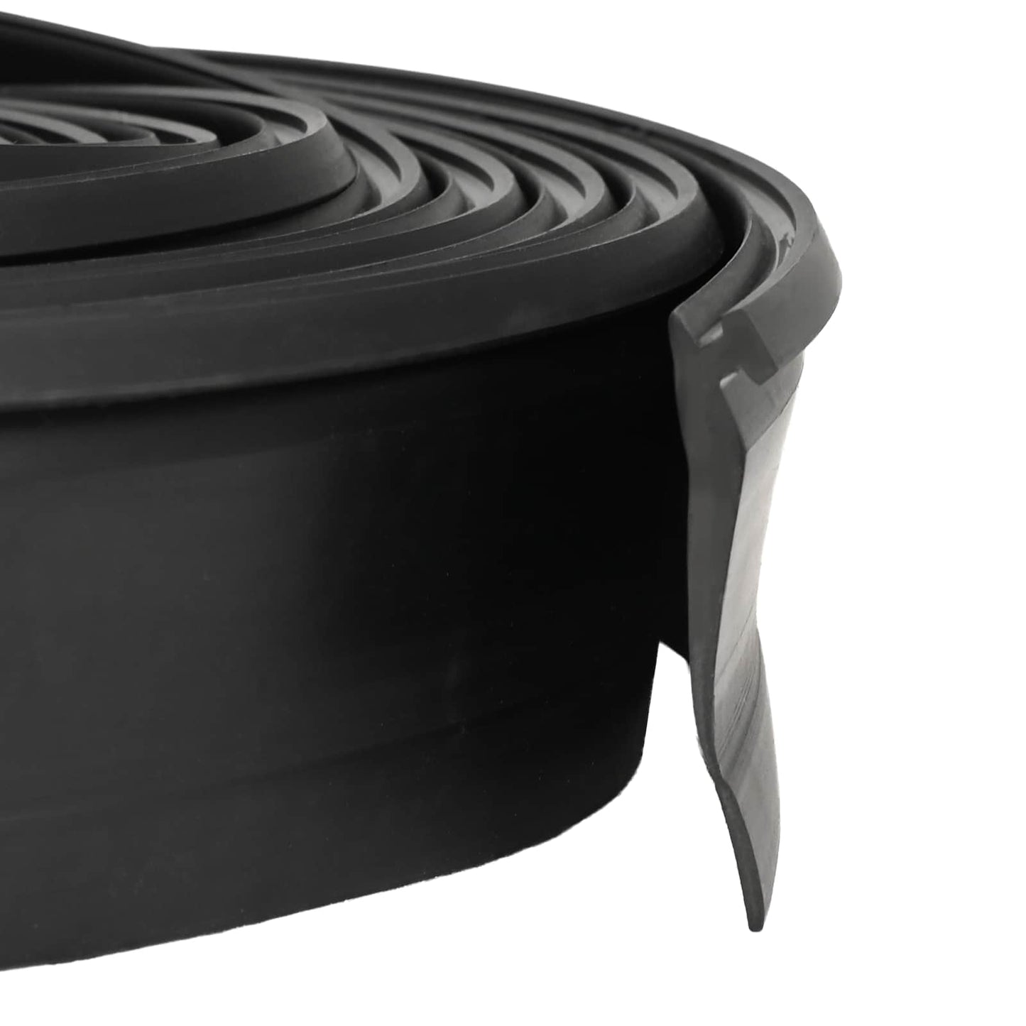 vidaXL Σφράγιση Πόρτας Γκαράζ Μαύρο 52 x 2 mm 3 μ PVC