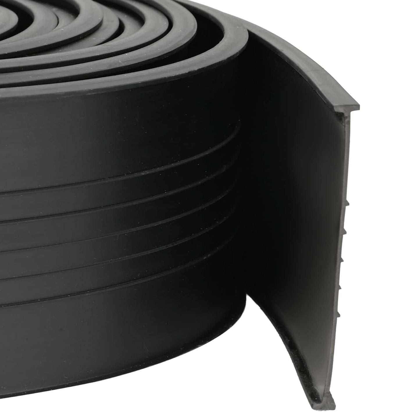 vidaXL Σφράγιση Πόρτας Γκαράζ Μαύρο 70 x 6 mm 3,5 μ PVC