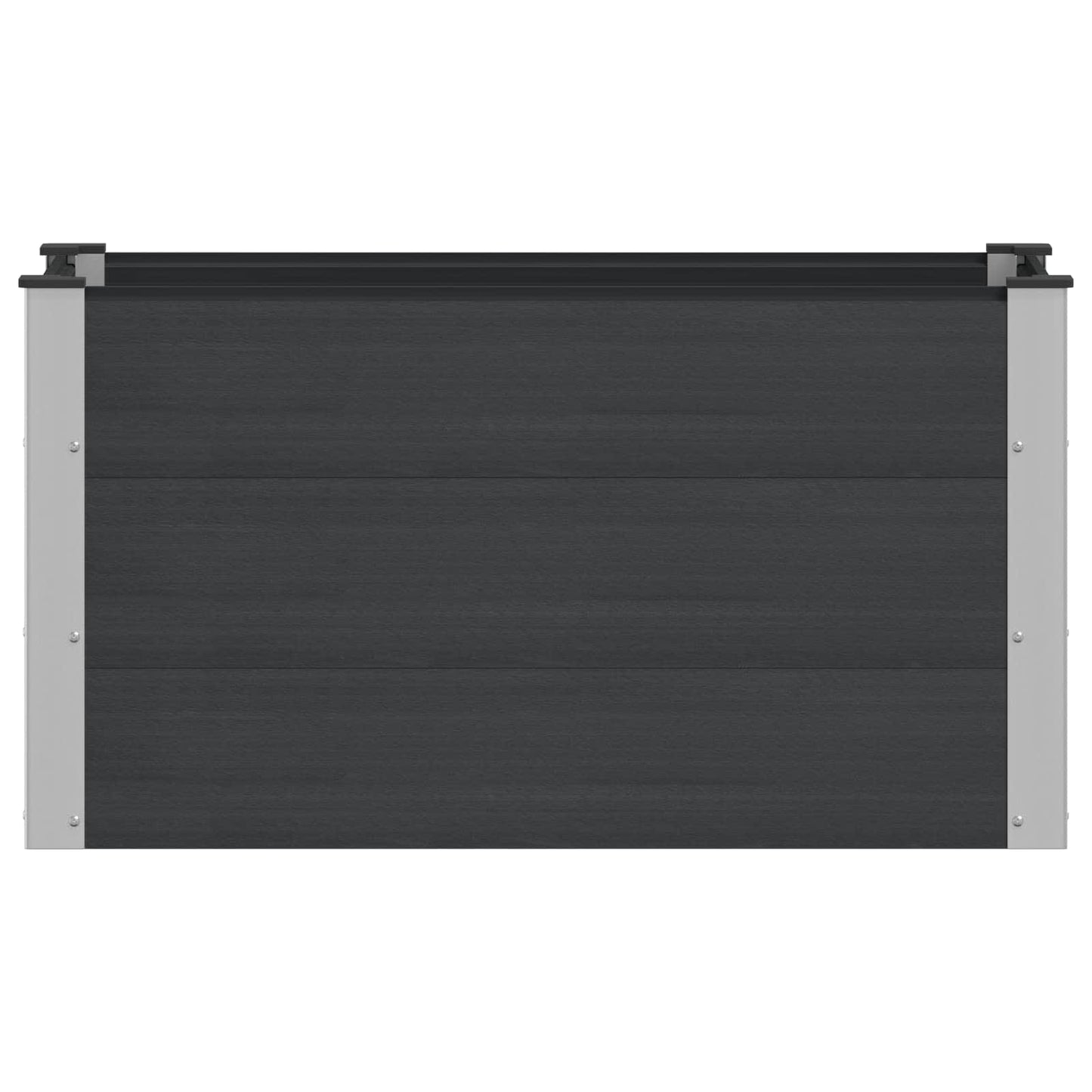vidaXL Υπερυψωμένη Ζαρντινιέρα Μαύρο 100 x 50 x 54 cm