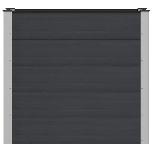 vidaXL Υπερυψωμένη Ζαρντινιέρα Μαύρο 100 x 50 x 91 cm