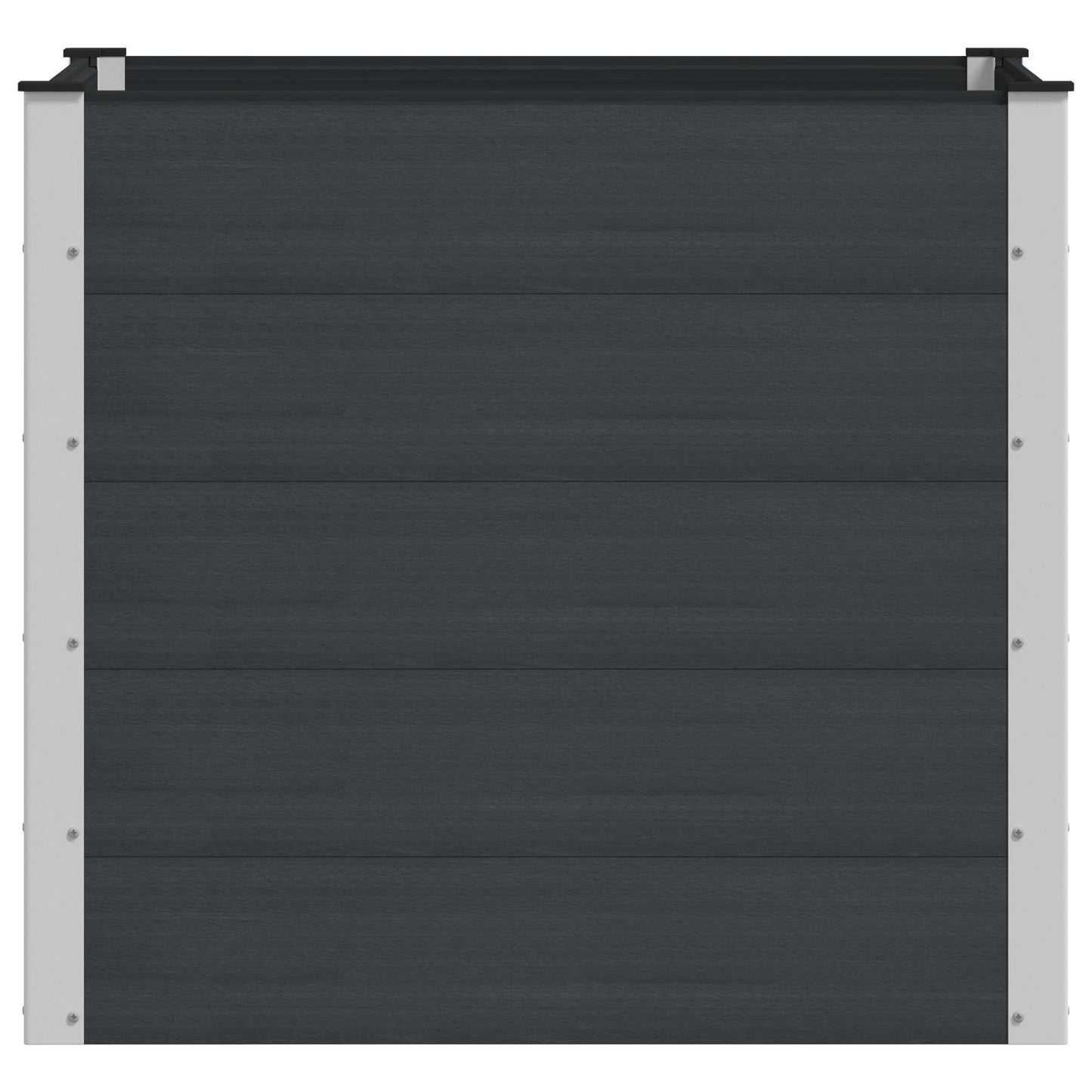 vidaXL Υπερυψωμένη Ζαρντινιέρα Μαύρο 100 x 100 x 91 cm