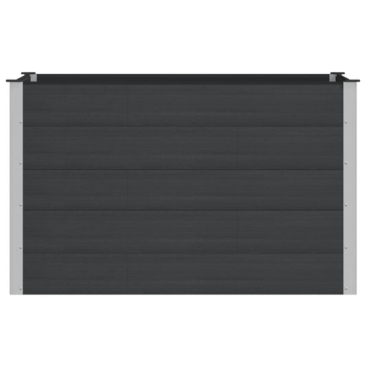 vidaXL Υπερυψωμένη Ζαρντινιέρα Μαύρο 150 x 100 x 91 cm