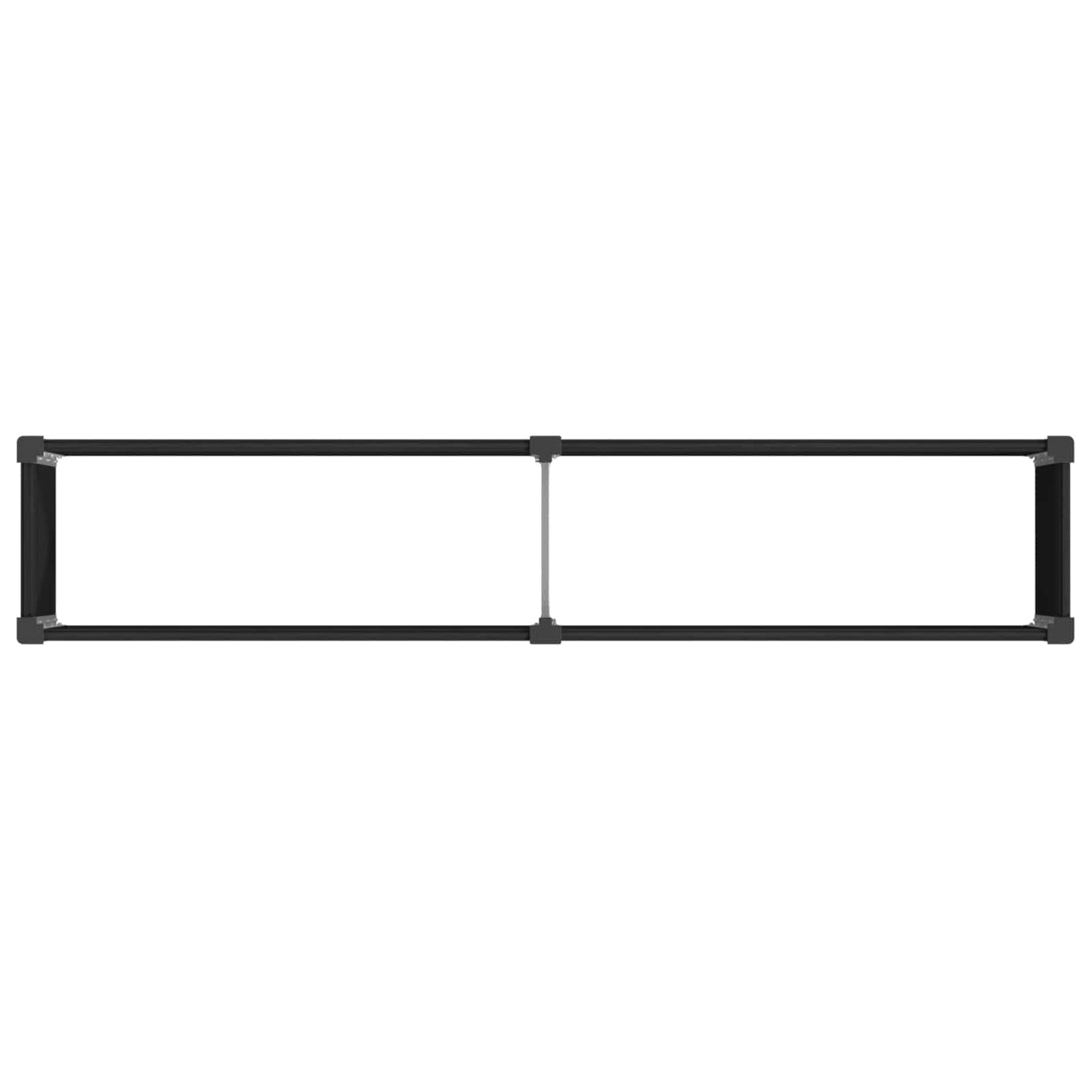vidaXL Υπερυψωμένη Ζαρντινιέρα Μαύρο 250 x 50 x 91 εκ