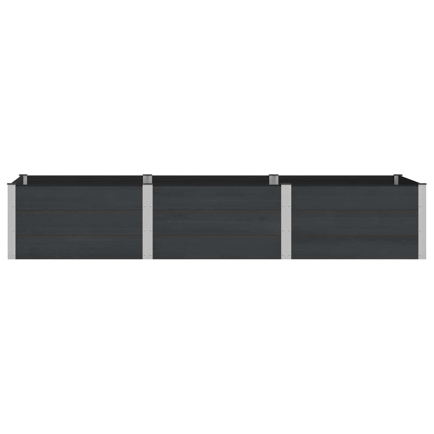 vidaXL Υπερυψωμένη Ζαρντινιέρα Μαύρο 300 x 100 x 54 cm