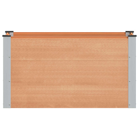vidaXL Υπερυψωμένη Ζαρντινιέρα Καφέ 100 x 50 x 54 cm