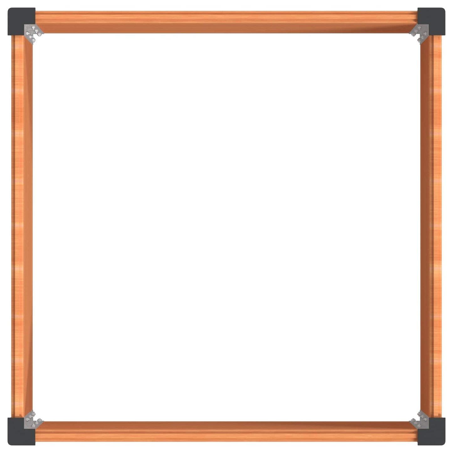 vidaXL Υπερυψωμένη Ζαρντινιέρα Καφέ 100 x 100 x 91 cm