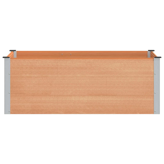 vidaXL Υπερυψωμένη Ζαρντινιέρα Καφέ 150 x 100 x 54 cm